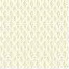 Dollhouse Miniature 1/2In Scale Wallpaper: Damask Cream